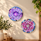 Ceramic Colorful Flower Coasters & Wall Decor