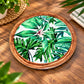 Ceramic Green Leaves Coasters
