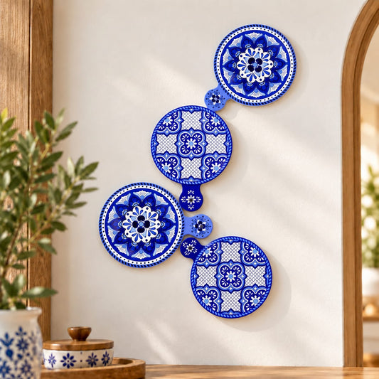 Ceramic Navy Coasters & Wall Decor