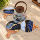 Ceramic Gold Lines Coasters & Wall Decor