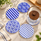 Ceramic Navy & White Coasters