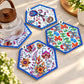Ceramic Hexagons Coasters