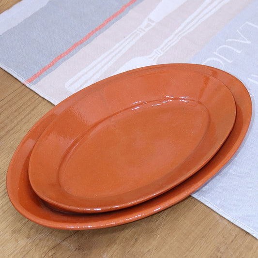 Clay Oval Plates Set