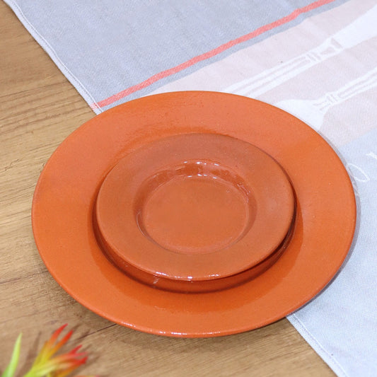Clay Round Plates Set