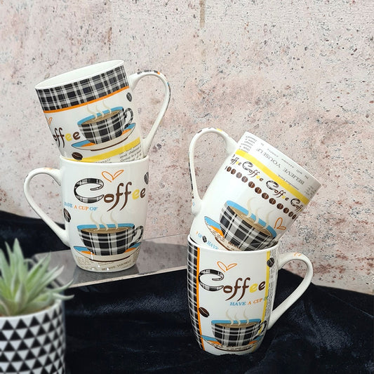 Coffee Cloth Porcelain Mugs