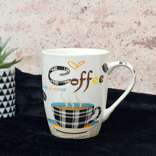 Coffee Cloth Porcelain Mugs