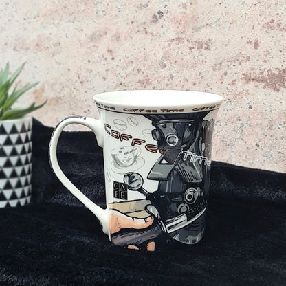 Coffee Time Porcelain Mugs