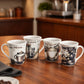 Coffee Time Porcelain Mugs