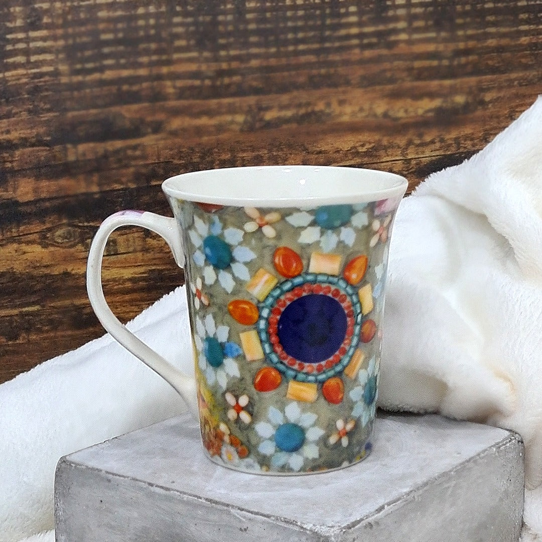 Colorful Flowers Porcelain Mugs