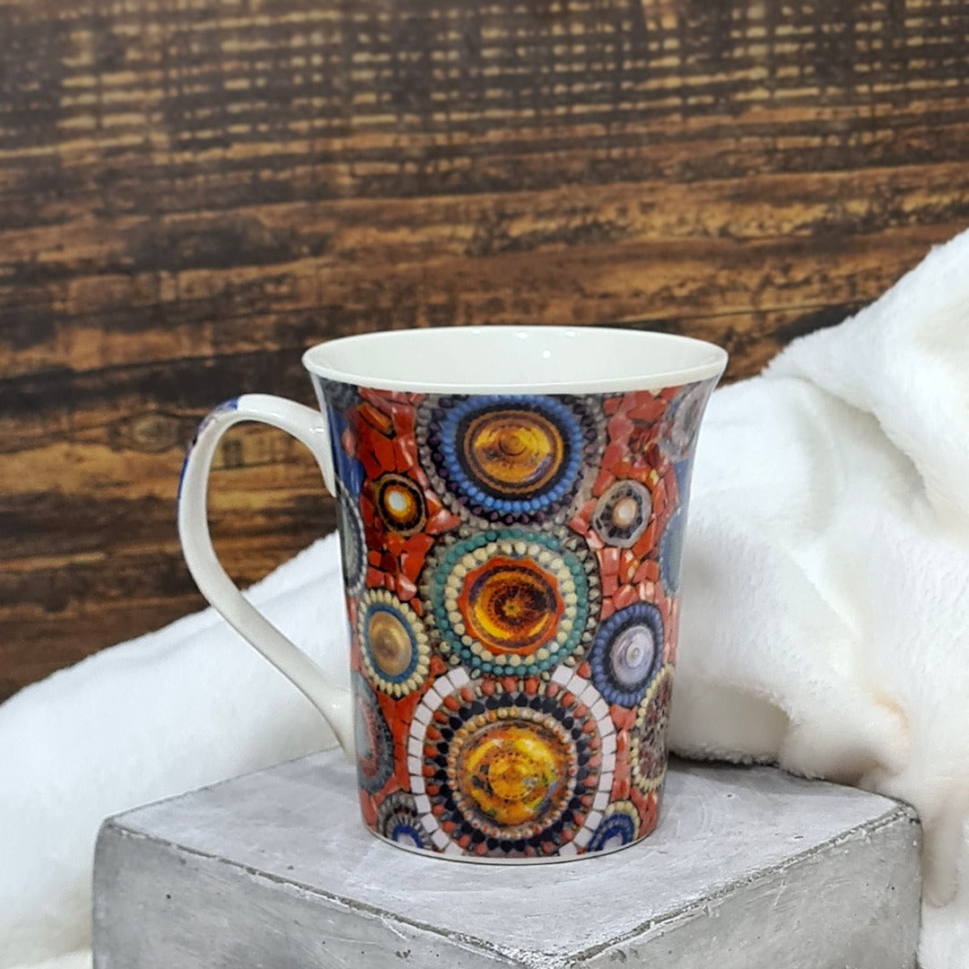 Colorful Flowers Porcelain Mugs