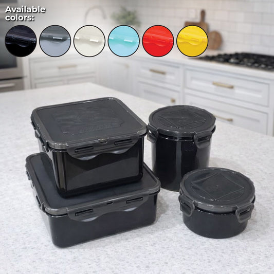 Plastic Microwave-Safe Containers Set (4pcs)