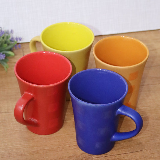 Colorful Squares Porcelain Mugs