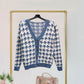 Colorful Thick Wool Sweater with Buttons