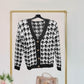 Colorful Thick Wool Sweater with Buttons