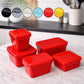 Plastic Microwave-Safe Containers Set (5pcs)