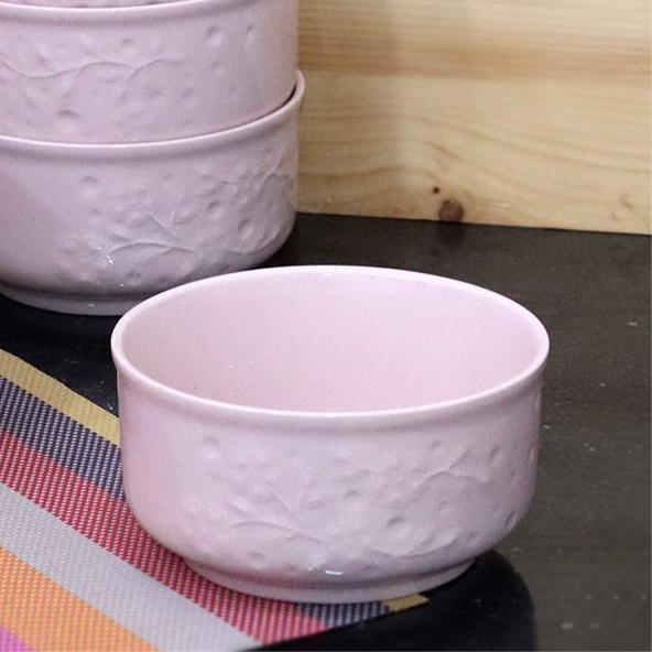 Pink Branch Porcelain Bowl