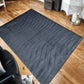 Dark Grey Waves Fur Carpet (Available in 5 sizes)