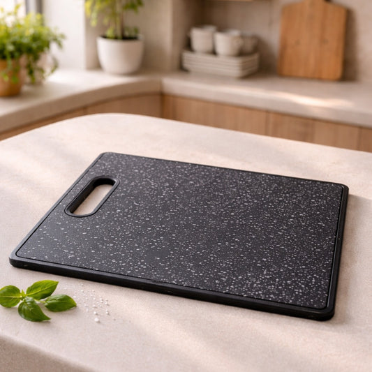 Black Dots Big Plastic Cutting Board