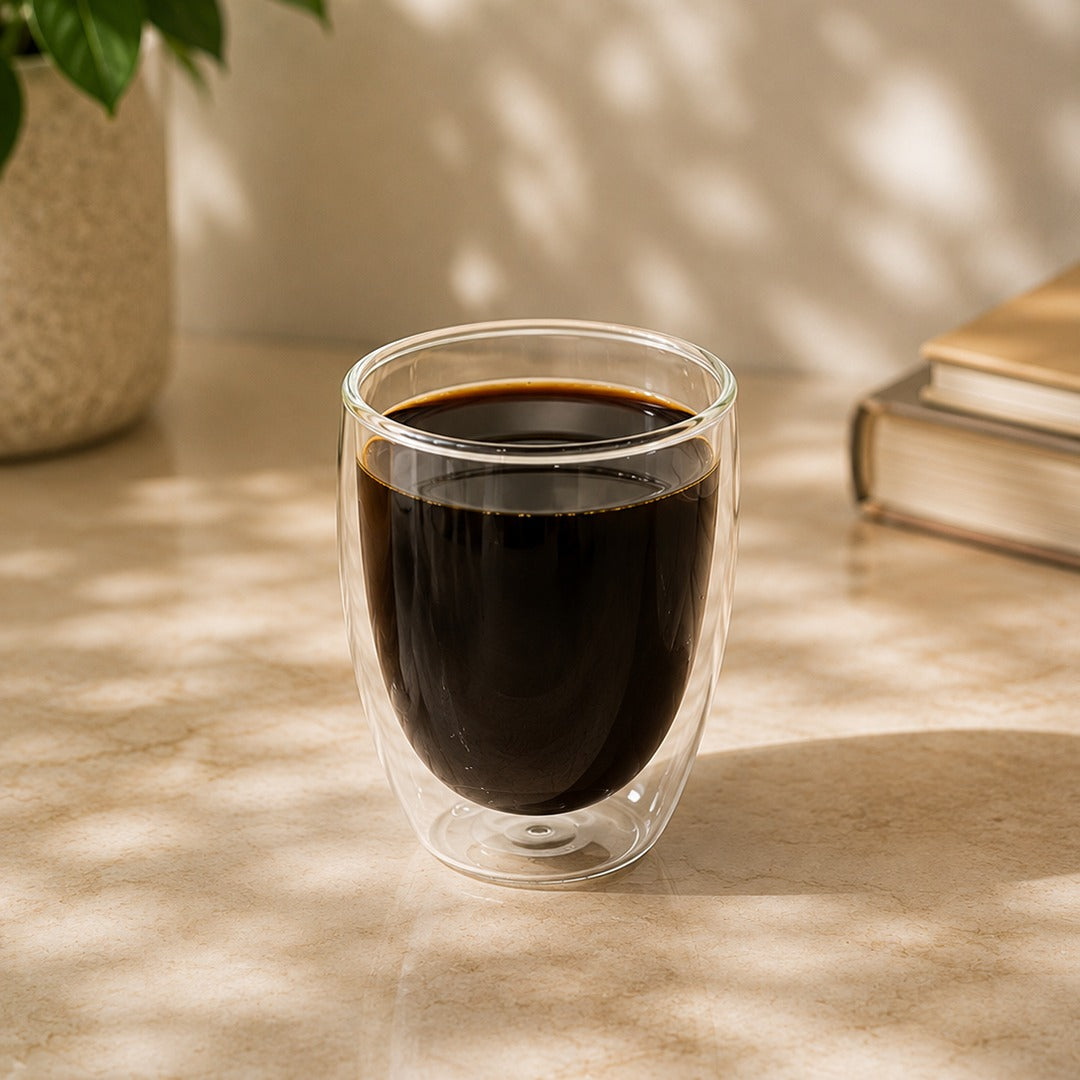 Double Glass Cups (Available in 3 sizes)