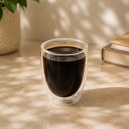 Double Glass Cups (Available in 3 sizes)