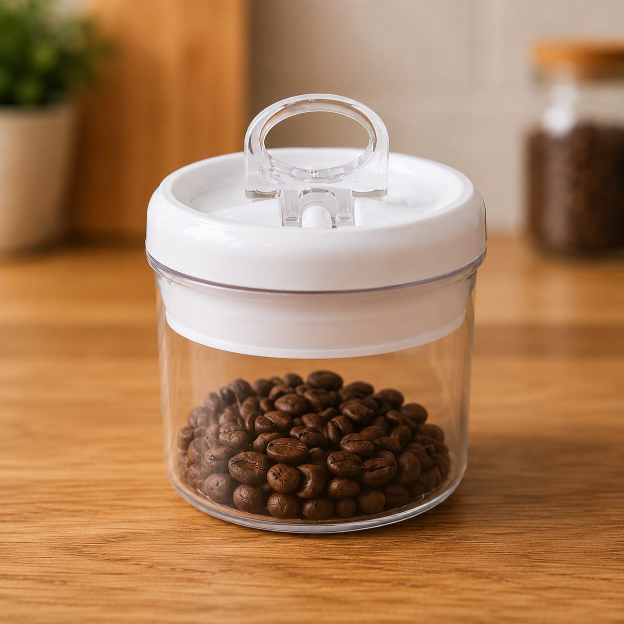 Easy-lock Airtight White Plastic Containers