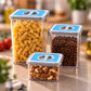 Twist-lock Airtight Blue Plastic Containers
