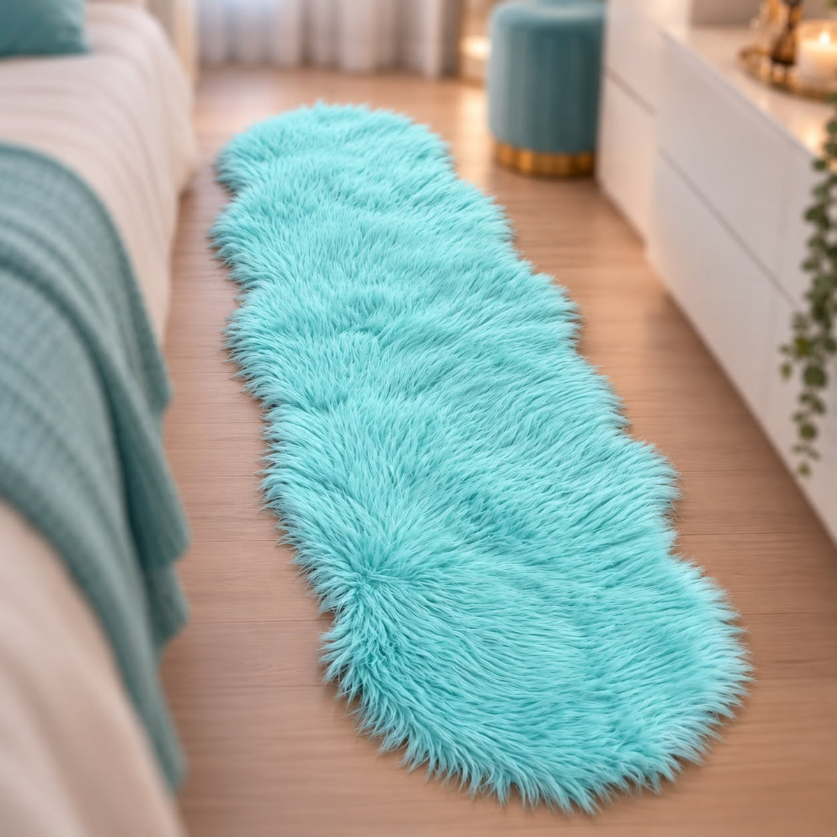 Faux Fur Long Rug (Available in 4 colors)