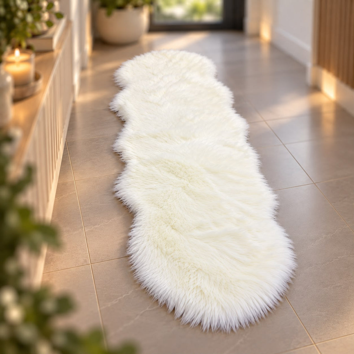 Faux Fur Long Rug (Available in 4 colors)