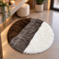 Faux Fur Multicolor Round Rug (Available in 3 colors)