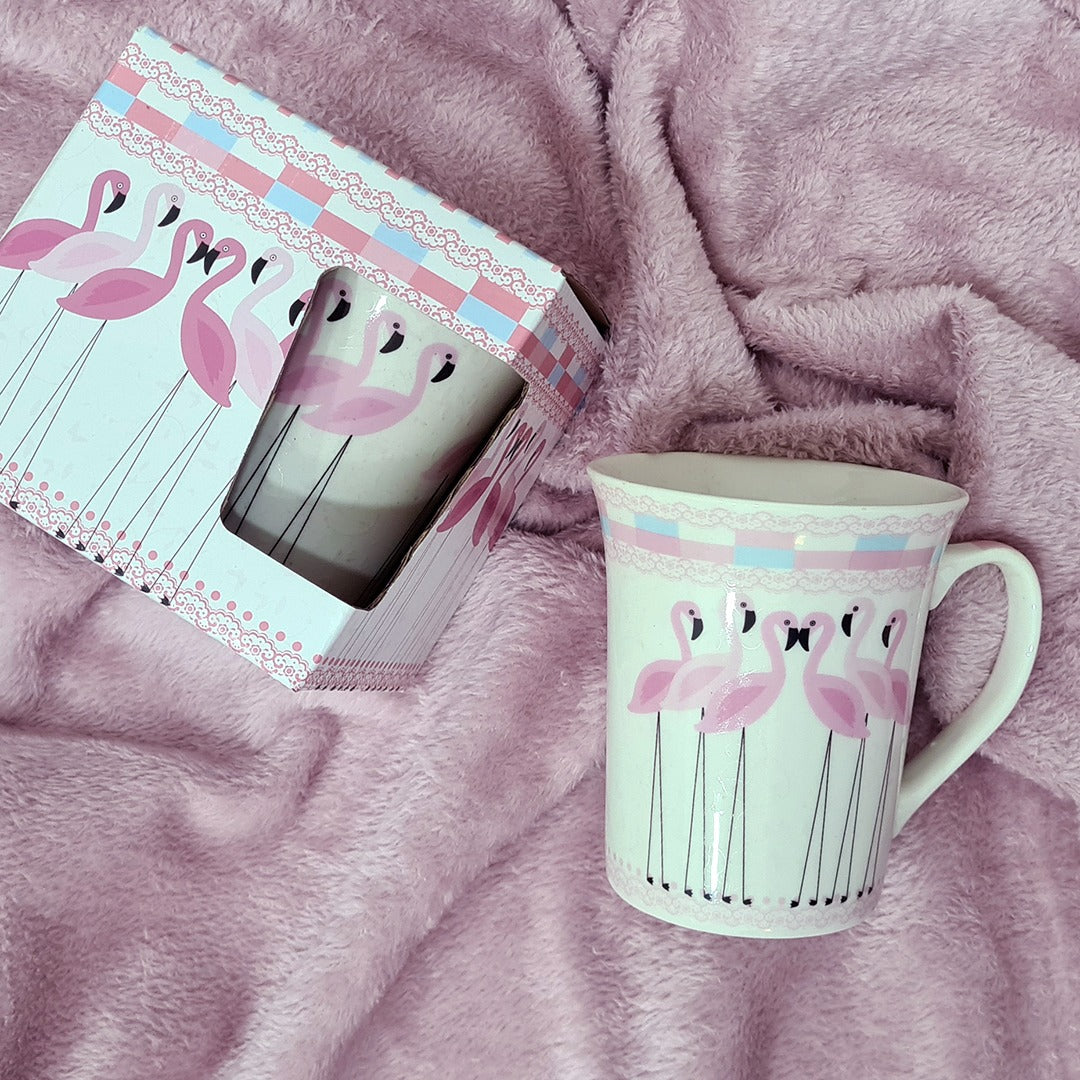 Flamingo Porcelain Mug with Box