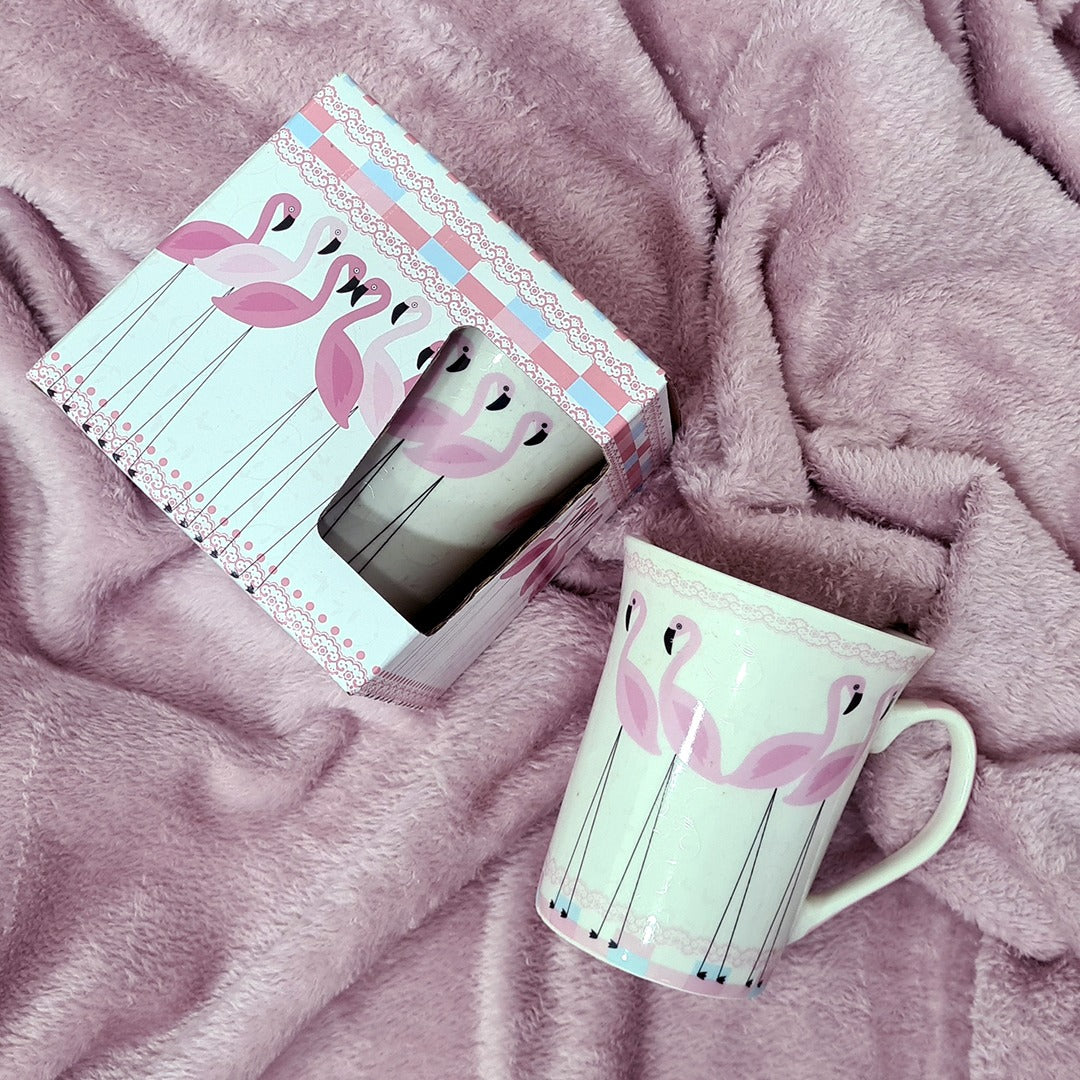 Flamingo Porcelain Mug with Box