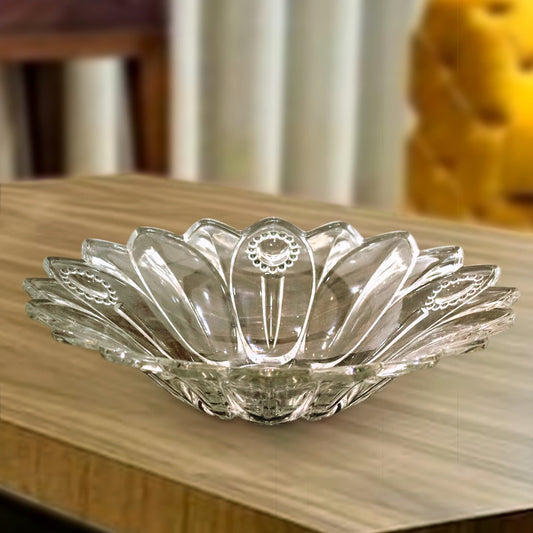 Flower Big Glass Bowl