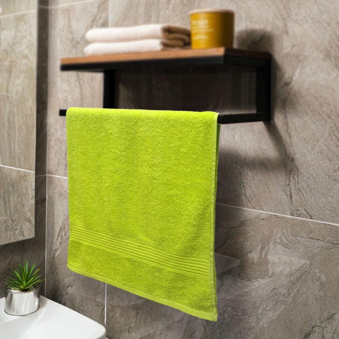 Fluorescent Yellow Cotton Face Towel