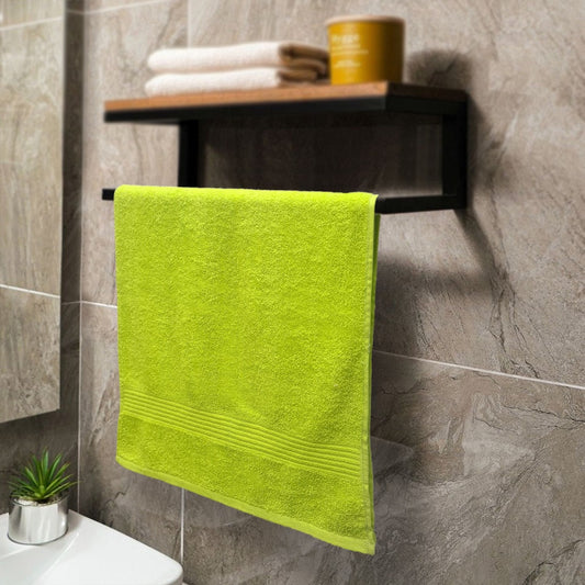 Fluorescent Yellow Cotton Face Towel
