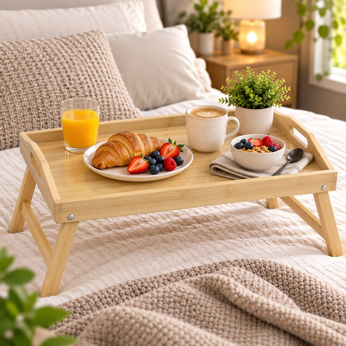 Foldable Bamboo Table