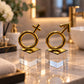 Gold Gender Symbols Figurines