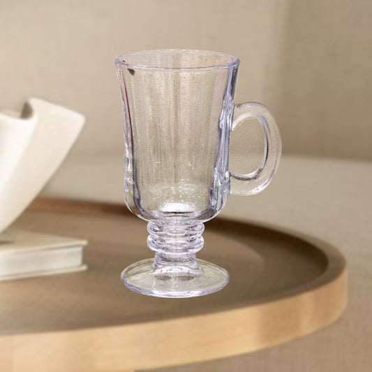 Glass Cups with Handle 230ml (6 Cups)