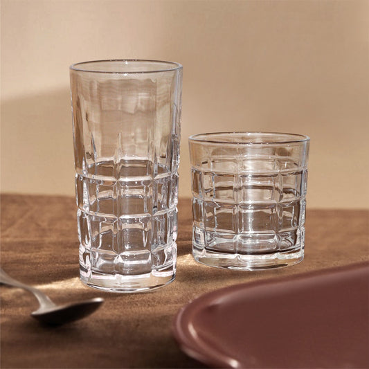 Glass Squares Cups Set