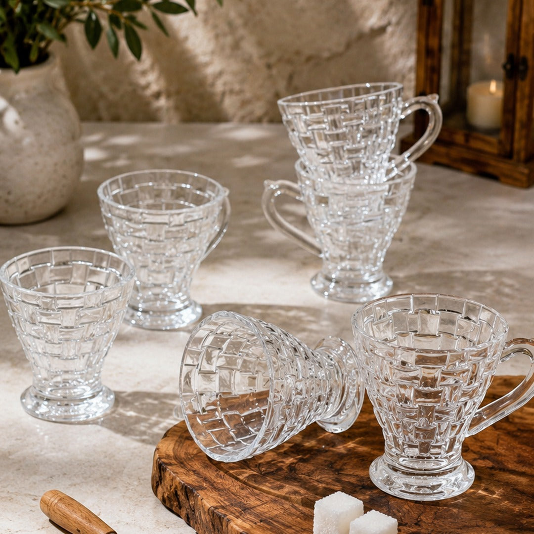 Glass Mugs 150ml (6 Cups)