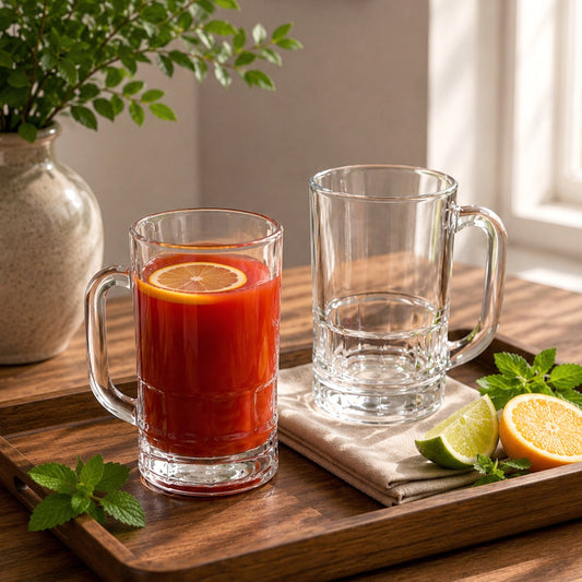 Glass Cups 335ml (2 Cups)