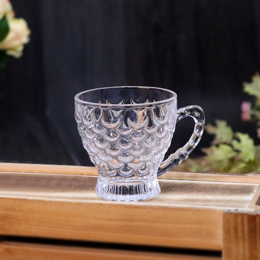 Glass Cups with Handle 195ml (6 Cups)