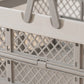 Grey & White Plastic Basket