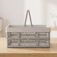 Grey & White Plastic Basket