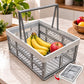 Grey & White Plastic Basket