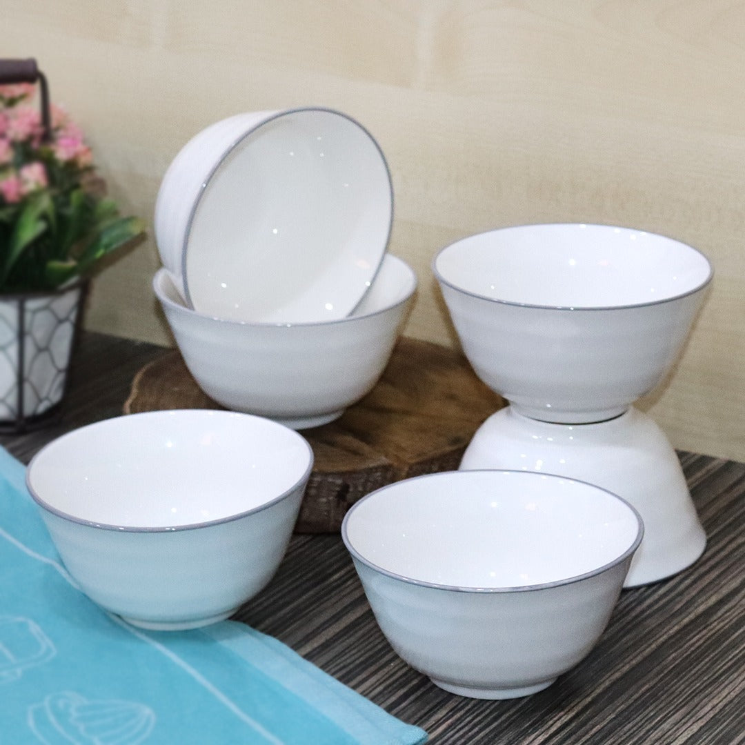 Grey Top Porcelain Bowl (6pcs)