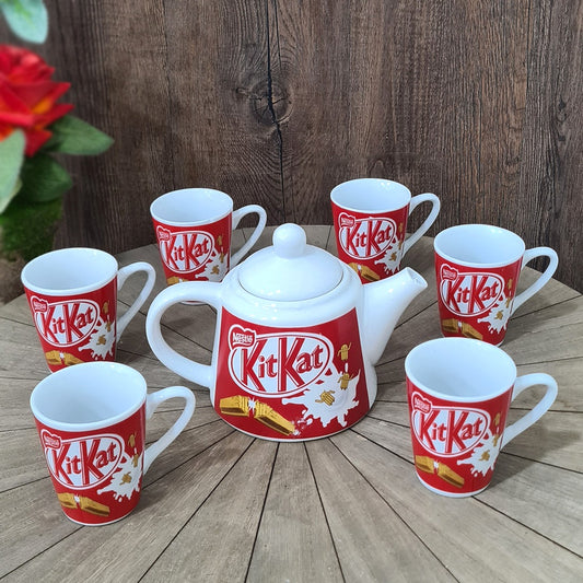 KitKat Porcelain Teapot & Cups Set (8pcs)