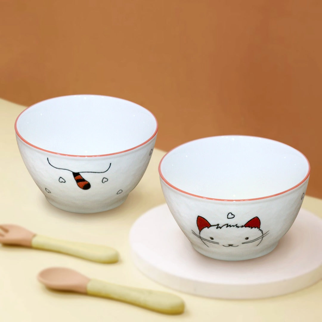 Kitten Porcelain Bowl