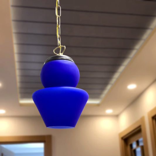 Blue Glass Lamp