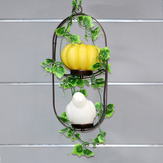 Pumpkin Dove Lamp