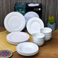 Lightweight Top Quality Porcelain Round White Set with Box